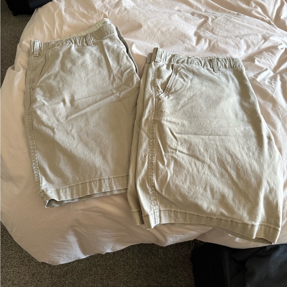 LEVIS XX CHINO EZ Mens Drawstring Elastic Waist Stretch Khaki Shorts- 2 pair - Picture 2 of 6